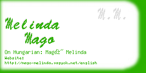 melinda mago business card